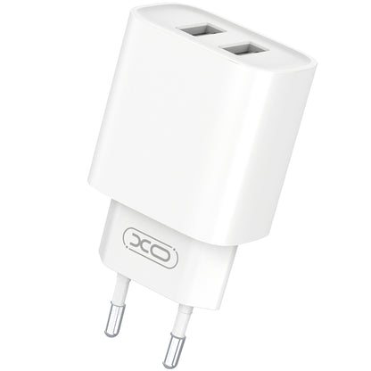 XO Design XO Design BPCE02C Ładowarka sieciowa z kablem USB-C, 10,5 W, 2,1 A, 2 x USB-A, biała 