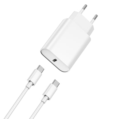 WiWu Wi-U001, 20W, 3A, 1 x USB-C, 1 x USB-C, biały 