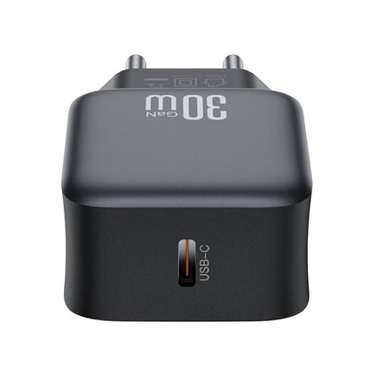 Ładowarka sieciowa z kablem USB-C XO Design L155, 30W, 3A, 1 x USB-C, Czarny