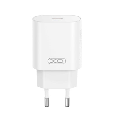 Ładowarka sieciowa z kablem USB-C XO Design CE25, 25W, 3A, 1 x USB-C, Biała