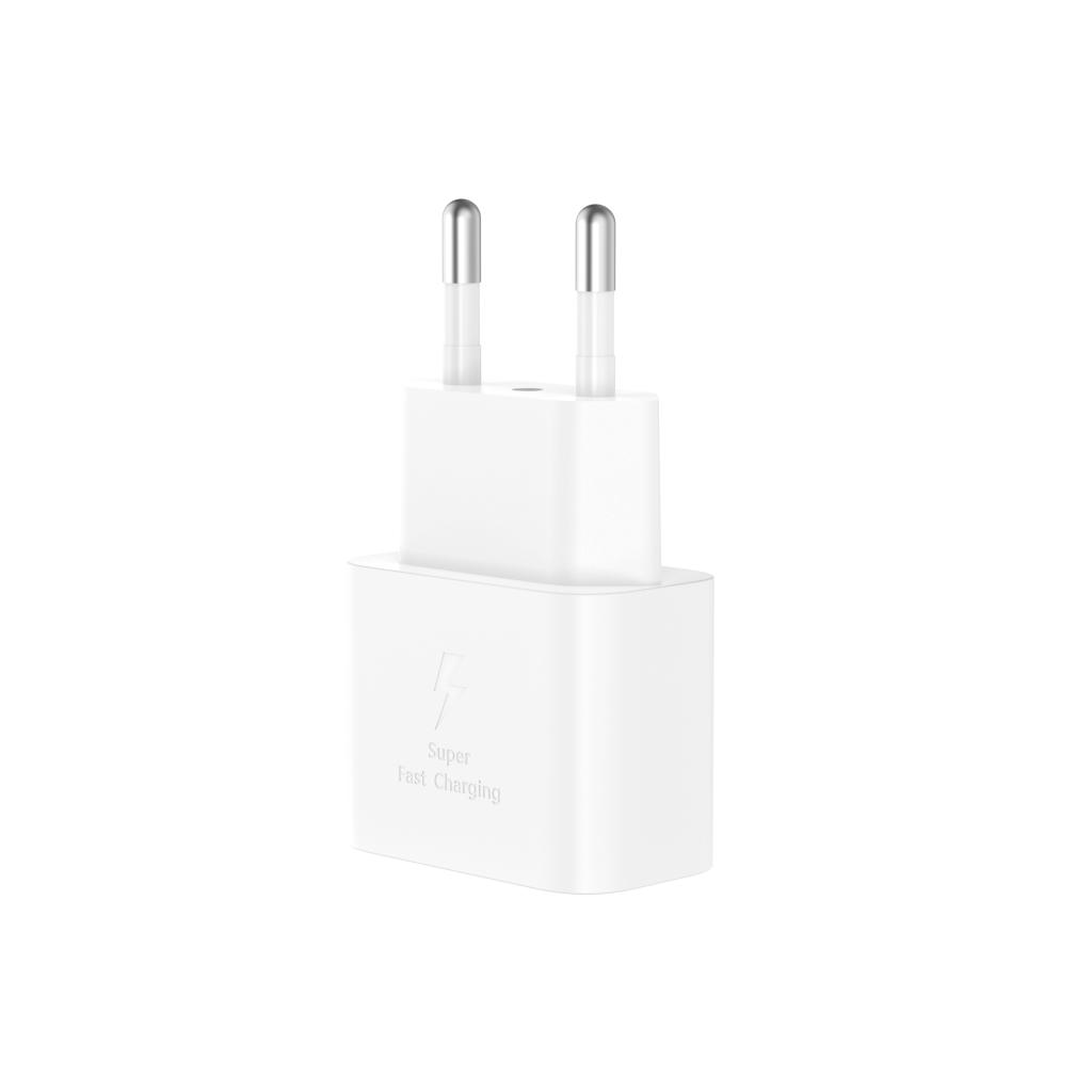 Ładowarka sieciowa z kablem USB-C XO Design L167, 25W, 3A, 1 x USB-C, Biała