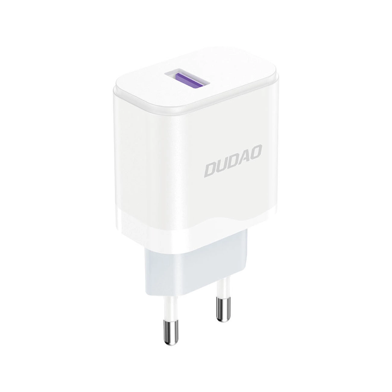 Ładowarka sieciowa z kablem USB-C Dudao A20EU, 18W, 3A, 1 x USB-A, Biała