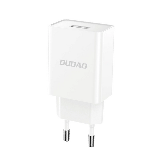 Ładowarka sieciowa z kablem USB-C Dudao A4EU, 10W, 2.1A, 1 x USB-A, Biała