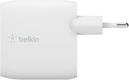 Ładowarka sieciowa z kablem USB-C Belkin BoostCharge Dual, 24W, 2.4A, 2 x USB-A, biała WCE001vf1MWH