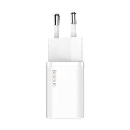 Ładowarka sieciowa Baseus Super Si z kablem Lightning, 20 W, 3 A, 1 x USB-C, biała TZCCCSUP-B02 