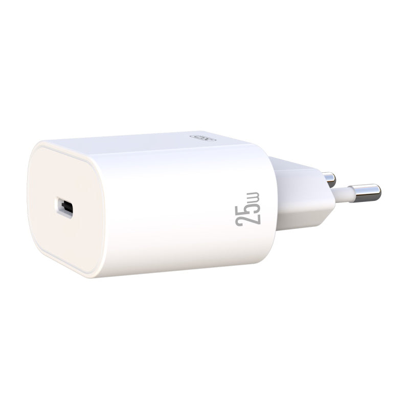 Ładowarka sieciowa XO Design, 25W, 3A, 1 x USB-C, Biała