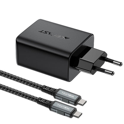 Ładowarka sieciowa Acefast A17 TV Hub, 65 W, 3 A, 1 x HDMI - 1 x USB-A - 1 x USB-C, czarna 