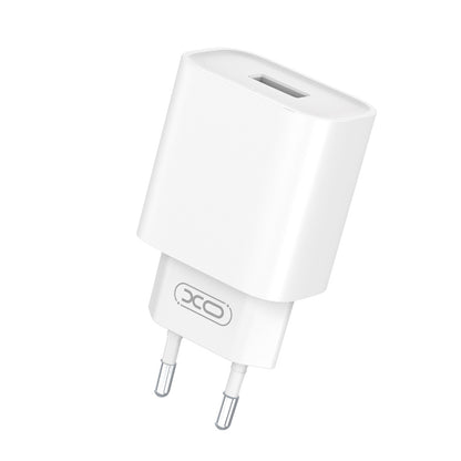 Ładowarka sieciowa z kablem USB-C XO Design CE02D, 18W, 3A, 1 x USB-A, Biała