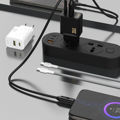 Ładowarka sieciowa z kablem USB-C Dudao A27 Max, 35W, 1 x USB-A - 1 x USB-C, Czarny