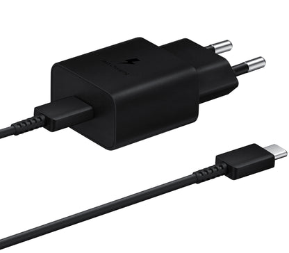 Ładowarka sieciowa Samsung USB-C z kablem USB-C, 15 W, 2 A, 1 x USB-C, czarna EP-T1510XBEGEU EP-T1510XBEGEU