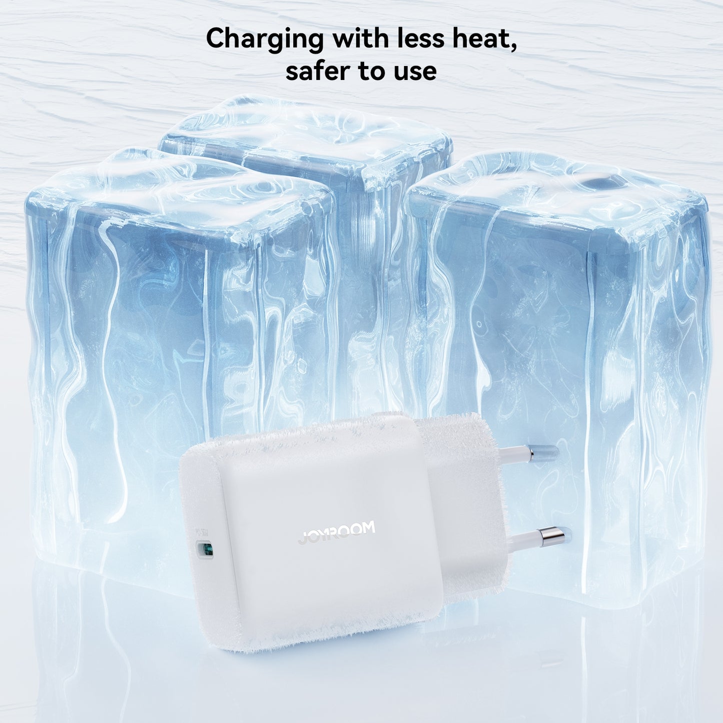 Ładowarka sieciowa z kablem USB-C Joyroom JR-TCF24, 30W, 3A, 1 x USB-C, Biała