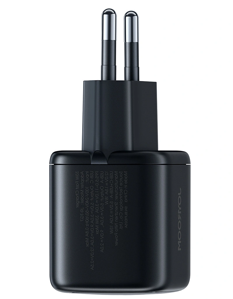 Ładowarka sieciowa z kablem Lightning Joyroom JR-TG7, 33W, 3A, 1 x USB-A - 1 x USB-C, Czarny
