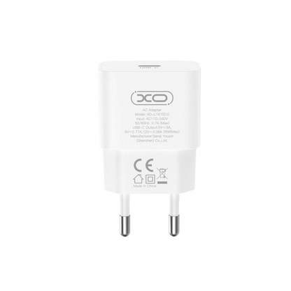 Ładowarka sieciowa z kablem Lightning XO Design L167, 25W, 3A, 1 x USB-C, biały