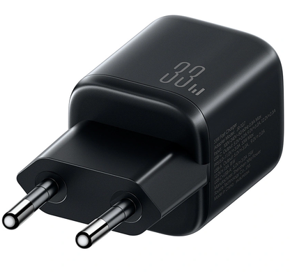 Ładowarka sieciowa z kablem USB-C Joyroom JR-TG7, 33W, 3A, 1 x USB-A - 1 x USB-C, czarna