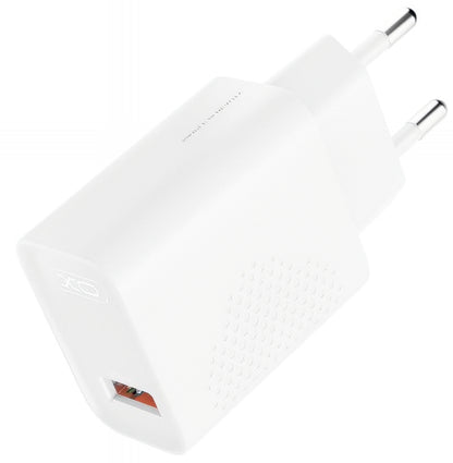 Ładowarka sieciowa z kablem USB-C XO Design L159, 18W, 3A, 1 x USB-A, Biała