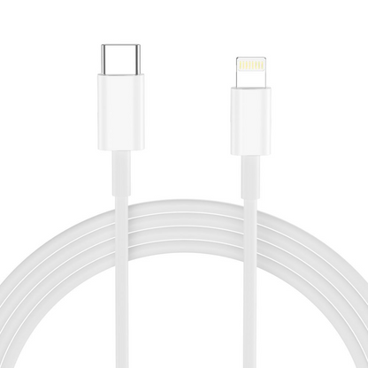Ładowarka sieciowa z kablem Lightning Tech-Protect NCA20, 20W, 3A, 1 x USB-A - 1 x USB-C, biały