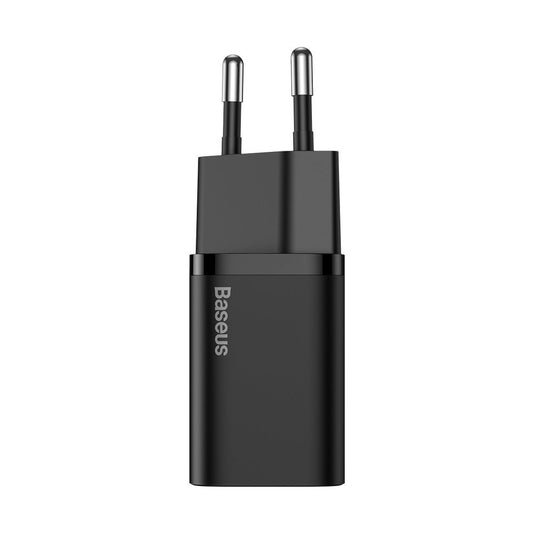Ładowarka sieciowa Baseus Super Si USB-C z kablem USB-C, 25 W, 3 A, 1 x USB-C, czarna TZCCCSUP-L01