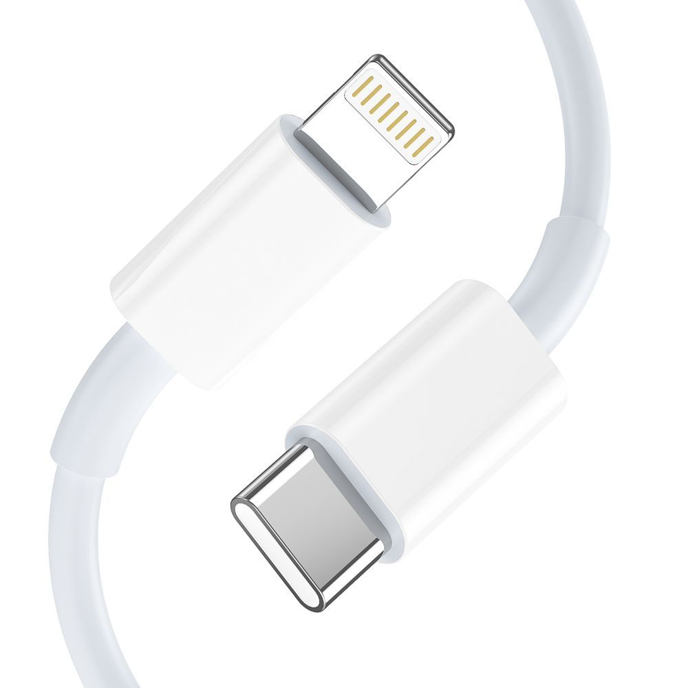 Ładowarka sieciowa z kablem Lightning Tech-Protect NCA20, 20W, 3A, 1 x USB-A - 1 x USB-C, biały