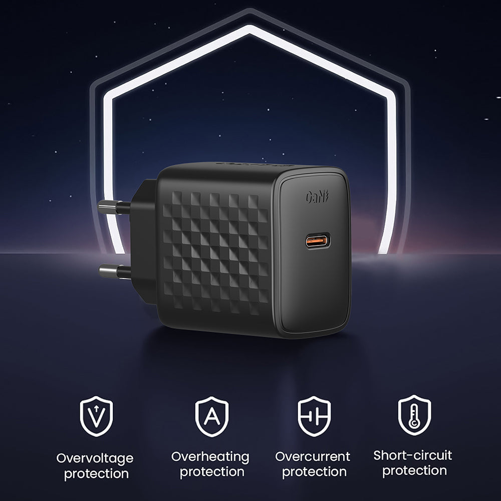 Ładowarka sieciowa z kablem Lightning Lito LC13L, 20W, 3A, 1 x USB-C, Czarna