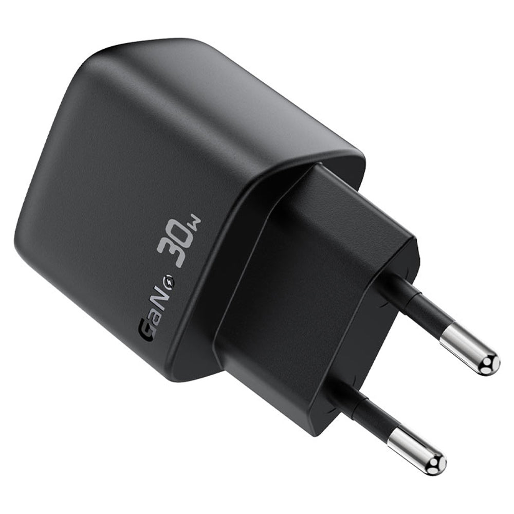 Ładowarka sieciowa z kablem USB-C Acefast A115 Display, 30W, 3A, 1 x USB-C, Czarna