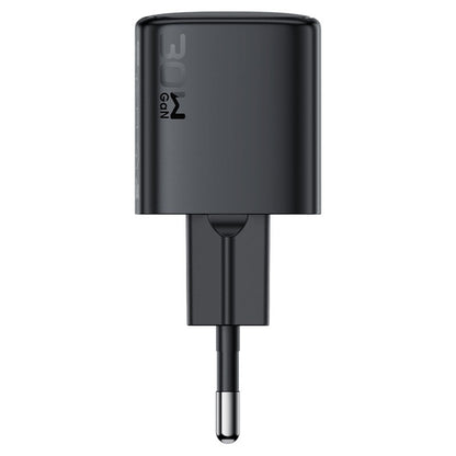 Acefast A118 USB-C Network Charger with Cable, 30W, 3A, 1 x USB-C, Black