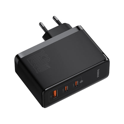 Ładowarka sieciowa z kablem USB-C Baseus GaN5 Pro, 160W, 5A, 1 x USB-A - 2 x USB-C, Czarny P10110825113-00