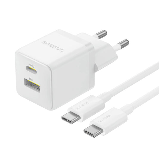 Ładowarka sieciowa z kablem USB-C Baseus Palm, 30W, 3A, 1 x USB-A - 1 x USB-C, Biała P1011160A213-01
