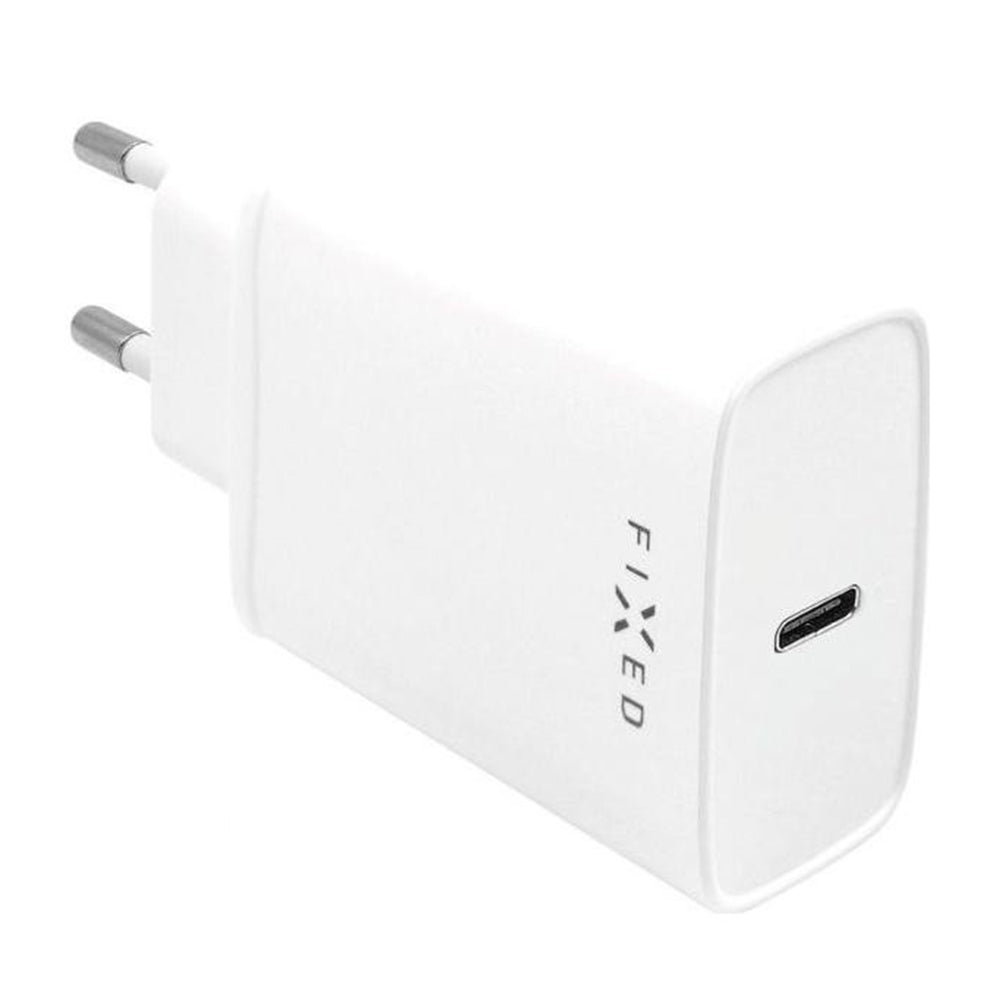 Fixed USB-C Cable Network Charger, 20W, 3A, 1 x USB-C, White