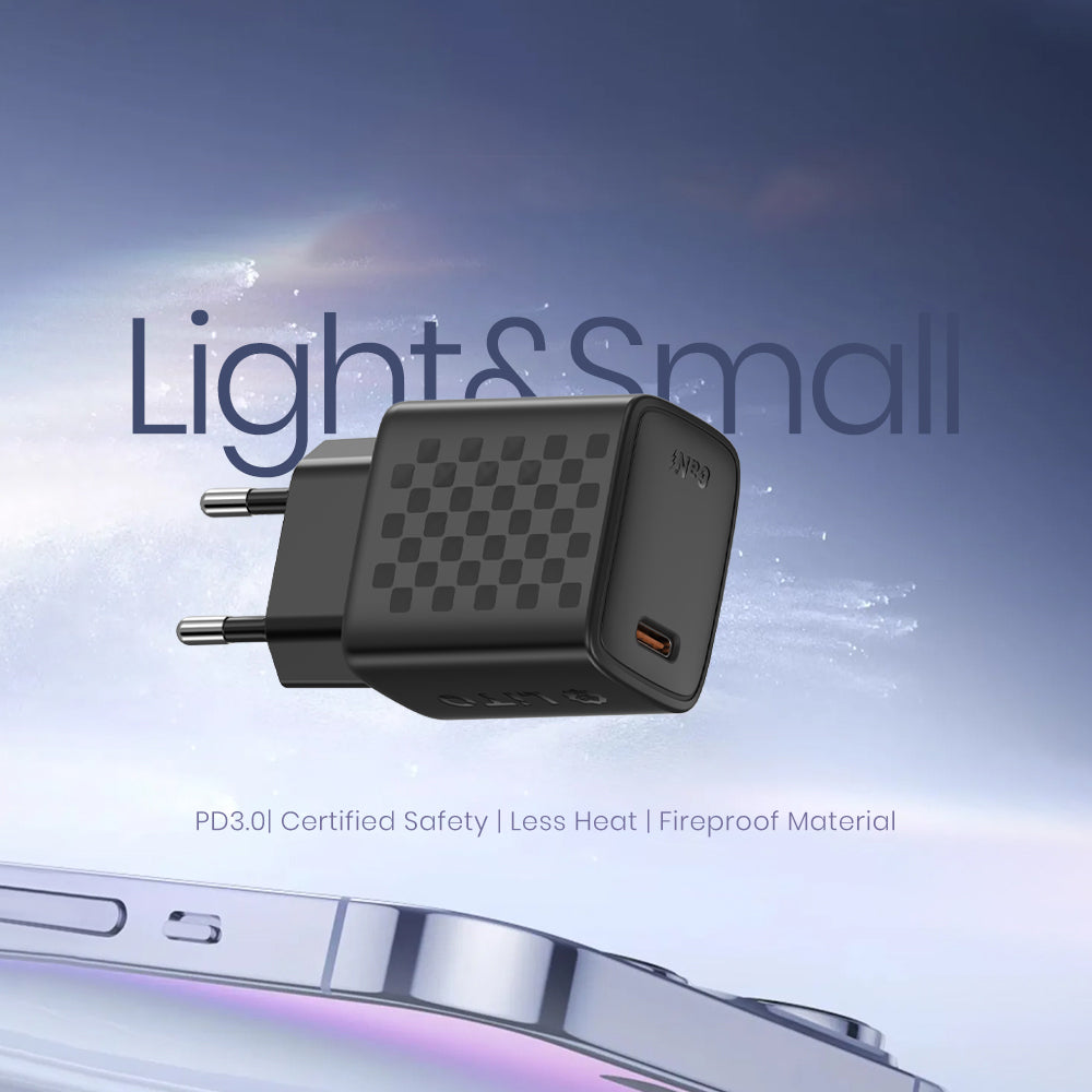 Ładowarka sieciowa Lito LC17, 30W, 3A, 1 x USB-C, Czarny