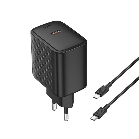 Ładowarka sieciowa z kablem USB-C Lito LC20T, 45W, 3A, 1 x USB-C, Czarna