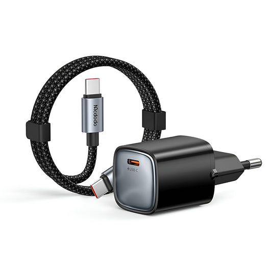 Ładowarka sieciowa z kablem USB-C Mcdodo Nano CH-4433, 45W, 3A, 1 x USB-C, czarna