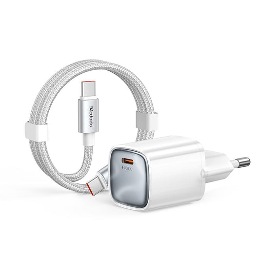 Ładowarka sieciowa z kablem USB-C Mcdodo Nano CH-8263, 65W, 3.25A, 1 x USB-C, biały