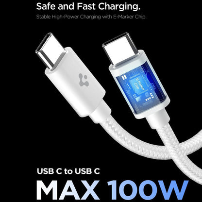 Ładowarka sieciowa z kablem USB-C Spigen EE451EU Essential, 45W, 3A, 1 x USB-C, Biała ACH09473