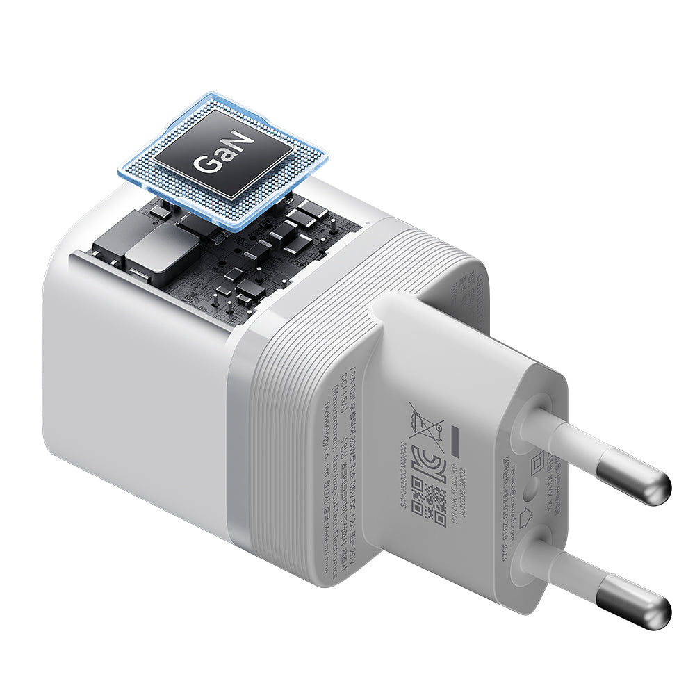 Ładowarka sieciowa Cuktech, 40W, 3A, 1 x USB-C, Biała CKAC301SEUWH