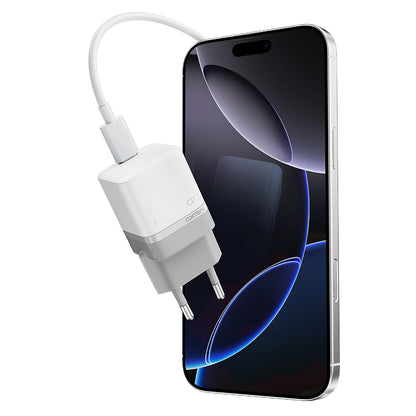 Ładowarka sieciowa Cuktech, 40W, 3A, 1 x USB-C, Biała CKAC301SEUWH