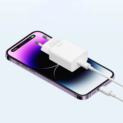 Ładowarka sieciowa Cuktech HA716C, 20W, 3A, 1 x USB-C, Biała