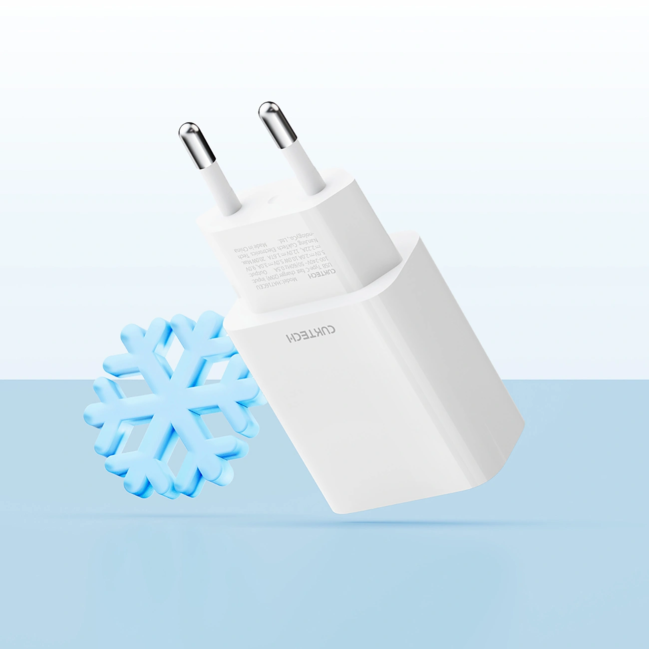 Ładowarka sieciowa Cuktech HA716C, 20W, 3A, 1 x USB-C, Biała
