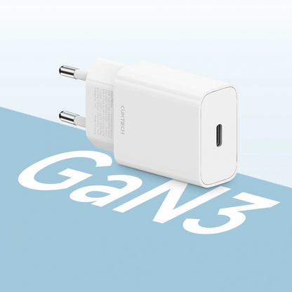 Ładowarka sieciowa Cuktech HA716C, 20W, 3A, 1 x USB-C, Biała