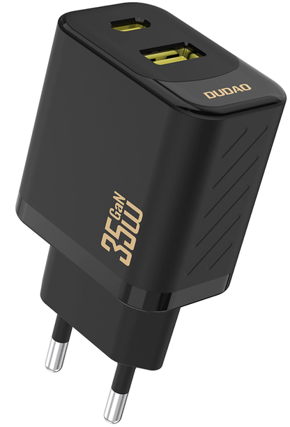 Ładowarka sieciowa Dudao A27 Max, 35W, 1 x USB-A - 1 x USB-C, Czarny