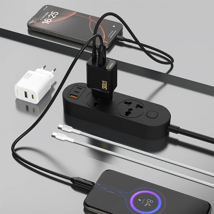 Ładowarka sieciowa Dudao A27TEU, 30W, 3A, 1 x USB-A - 1 x USB-C, Czarny