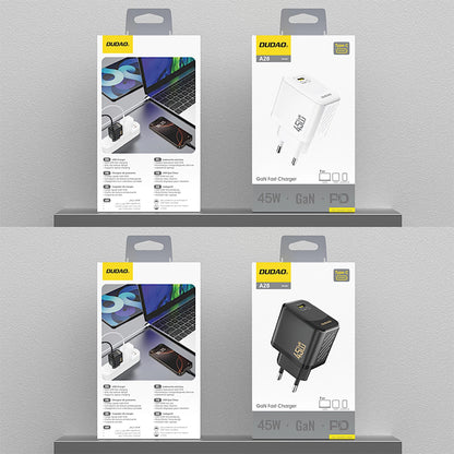 Ładowarka sieciowa Dudao A28, 45W, 3A, 1 x USB-C, Czarny
