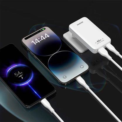 Ładowarka sieciowa Dudao A65Q Travel, 65W, 3.25A, 1 x USB-A - 1 x USB-C, Biała