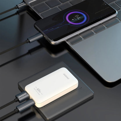 Ładowarka sieciowa Dudao A65Q Travel, 65W, 3.25A, 1 x USB-A - 1 x USB-C, Biała