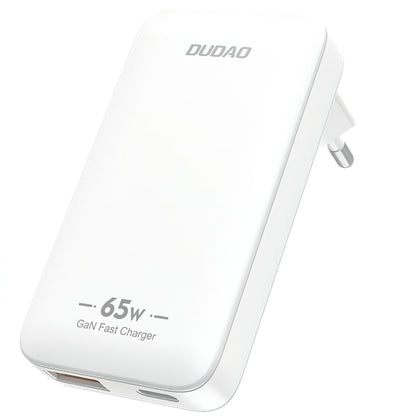 Ładowarka sieciowa Dudao A65Q Travel, 65W, 3.25A, 1 x USB-A - 1 x USB-C, Biała