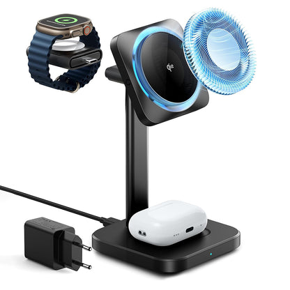 Ładowarka Sieciowa Bezprzewodowa ESR CryoBoost 3w1, 25W, 1.67A, Czarna