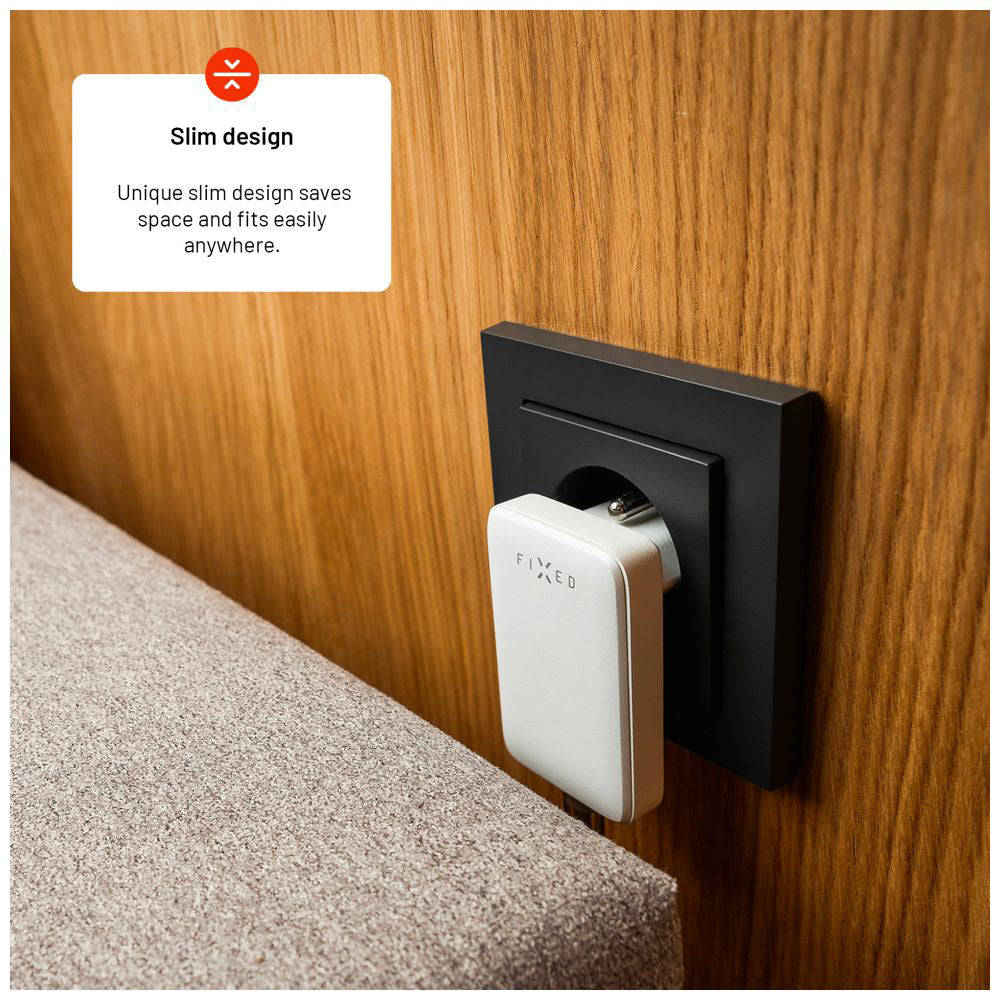 Ładowarka sieciowa Fixed, 30W, 3A, 1 x USB-C, Biała