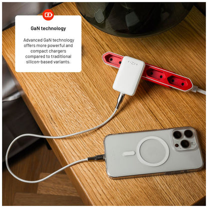 Ładowarka sieciowa Fixed, 30W, 3A, 1 x USB-C, Biała