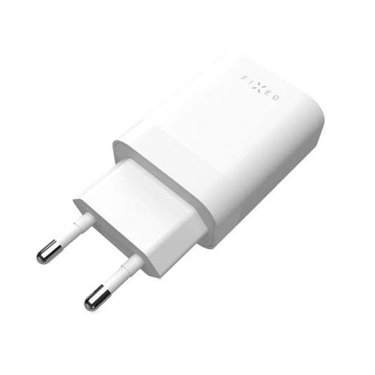 Ładowarka sieciowa Fixed, 35W, 3A, 2 x USB-C, Biała