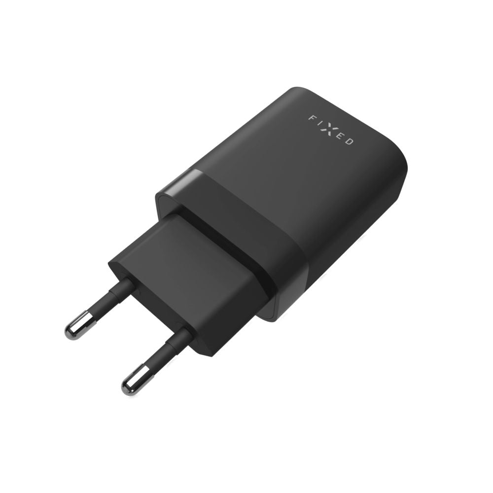 Ładowarka sieciowa Fixed, 35W, 3A, 2 x USB-C, Czarny