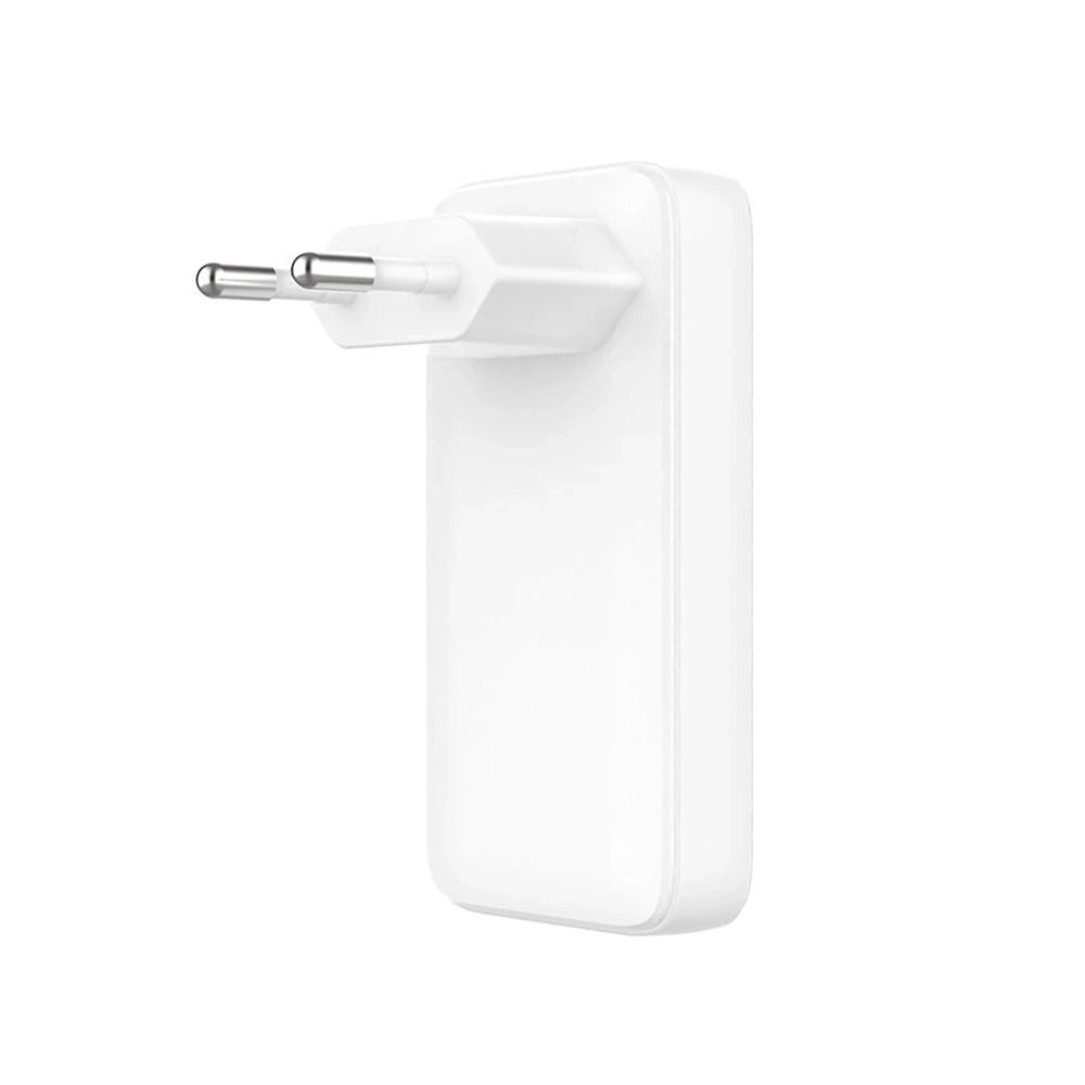 Ładowarka sieciowa Fixed Slim, 45W, 3A, 2 x USB-C, Biała